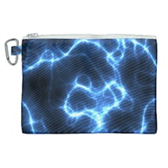 Electricity Blue Brightness Canvas Cosmetic Bag (xl)