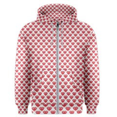 Red Diamond Men s Zipper Hoodie by HermanTelo