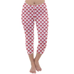 Red Diamond Capri Winter Leggings  by HermanTelo