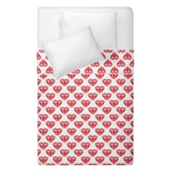 Red Diamond Duvet Cover Double Side (single Size)
