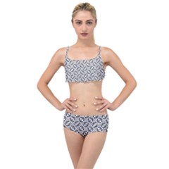 Ornamental Checkerboard Layered Top Bikini Set by HermanTelo