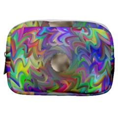 Rainbow Plasma Neon Make Up Pouch (small) by HermanTelo