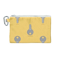 Key Canvas Cosmetic Bag (medium)