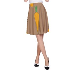 Healthy Fresh Carrot A-line Skirt