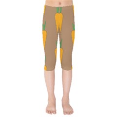 Healthy Fresh Carrot Kids  Capri Leggings  by HermanTelo