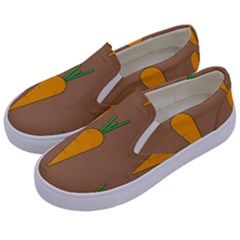 Healthy Fresh Carrot Kids  Canvas Slip Ons