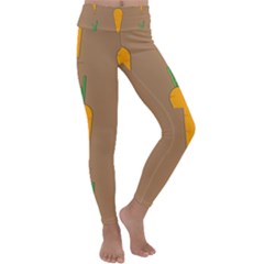 Healthy Fresh Carrot Kids  Lightweight Velour Classic Yoga Leggings