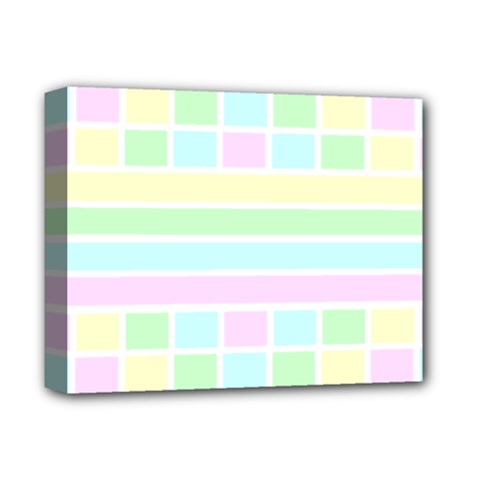 Geometric Pastel Deluxe Canvas 14  X 11  (stretched) by Bajindul