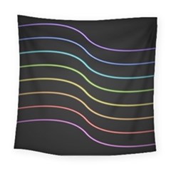 Wallpaper Background Colors Neon Square Tapestry (large) by Bajindul