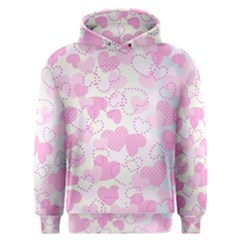 Valentine Background Hearts Men s Overhead Hoodie by Bajindul