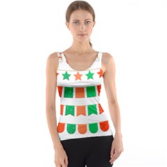 Christmas Bunting Banners Tasse Tank Top