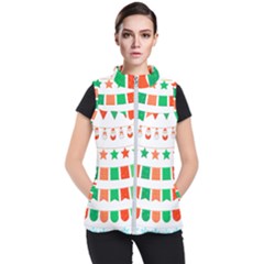 Christmas Bunting Banners Tasse Women s Puffer Vest