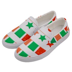 Christmas Bunting Banners Tasse Men s Canvas Slip Ons