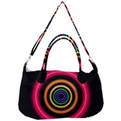 Neon Light Abstract Removal Strap Handbag by Bajindul