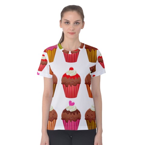 Chocolate Cake Muffin Women s Cotton Tee by Bajindul