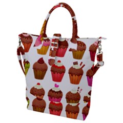 Chocolate Cake Muffin Buckle Top Tote Bag