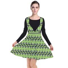 Guitars Musical Instruments Plunge Pinafore Dress by Bajindul