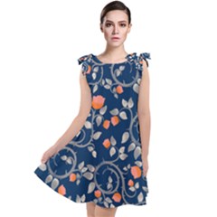 Midnight Florals Tie Up Tunic Dress by VeataAtticus