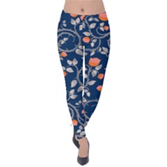 Midnight Florals Velvet Leggings