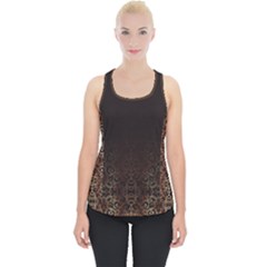 Ombre Leopard Print Damask Elegant Piece Up Tank Top by NaturalDesign