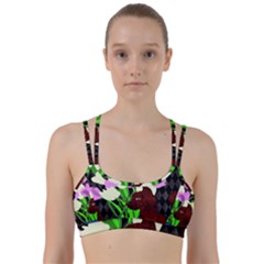 The Cat And The Tulips Line Them Up Sports Bra by bloomingvinedesign