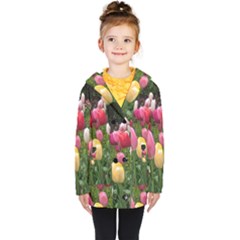 Home Chicago Tulips Kids  Double Breasted Button Coat by bloomingvinedesign