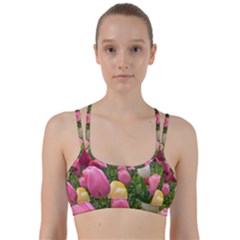 Home Chicago Tulips Line Them Up Sports Bra by bloomingvinedesign