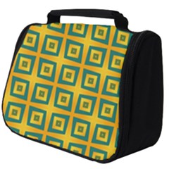 Green Plaid Star Gold Background Full Print Travel Pouch (big)