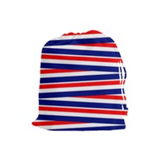 Patriotic Ribbons Drawstring Pouch (Large)