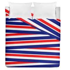 Patriotic Ribbons Duvet Cover Double Side (queen Size)