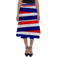 Patriotic Ribbons Perfect Length Midi Skirt