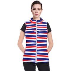 Patriotic Ribbons Women s Puffer Vest