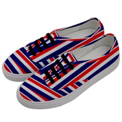 Patriotic Ribbons Men s Classic Low Top Sneakers