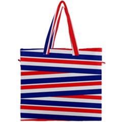 Patriotic Ribbons Canvas Travel Bag