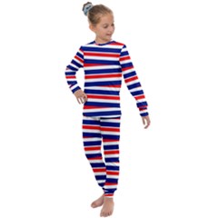 Patriotic Ribbons Kids  Long Sleeve Set 