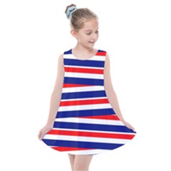 Patriotic Ribbons Kids  Summer Dress