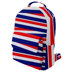 Patriotic Ribbons Flap Pocket Backpack (Small)