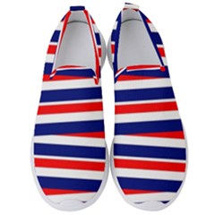 Patriotic Ribbons Men s Slip On Sneakers