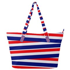 Patriotic Ribbons Full Print Shoulder Bag