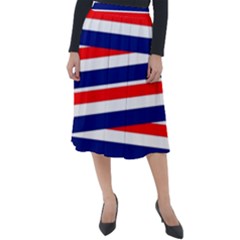Patriotic Ribbons Classic Velour Midi Skirt 