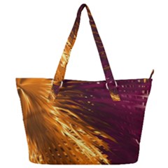 Lines Curlicue Fantasy Colorful Full Print Shoulder Bag by Bajindul