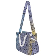 Mosaic Pattern Rope Handles Shoulder Strap Bag by Bajindul