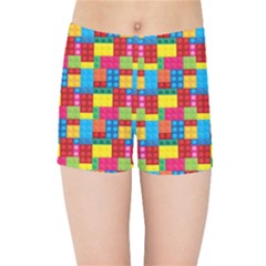 Lego Background Kids  Sports Shorts by HermanTelo