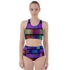 Resolve Art Pattern Racer Back Bikini Set