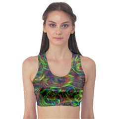 Plasma Shining Lines Light Stripes Sports Bra