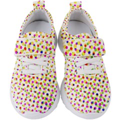 Illustration Abstract Pattern Polka Dot Kids  Velcro Strap Shoes