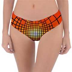 Pattern Background Rings Circle Orange Reversible Classic Bikini Bottoms by Pakrebo