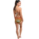 Pattern Background Rings Circle Orange High Waist Tankini Set View2