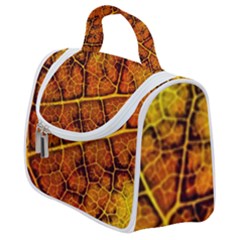 Autumn Leaves Forest Fall Color Satchel Handbag by Pakrebo