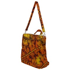 Autumn Leaves Forest Fall Color Crossbody Backpack by Pakrebo